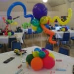 80's Table Display party balloons
