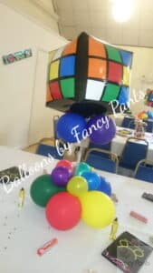 Air Filled balloon 80's Cube Display classic balloon display