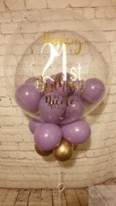Personalised balloons with small balloons inside