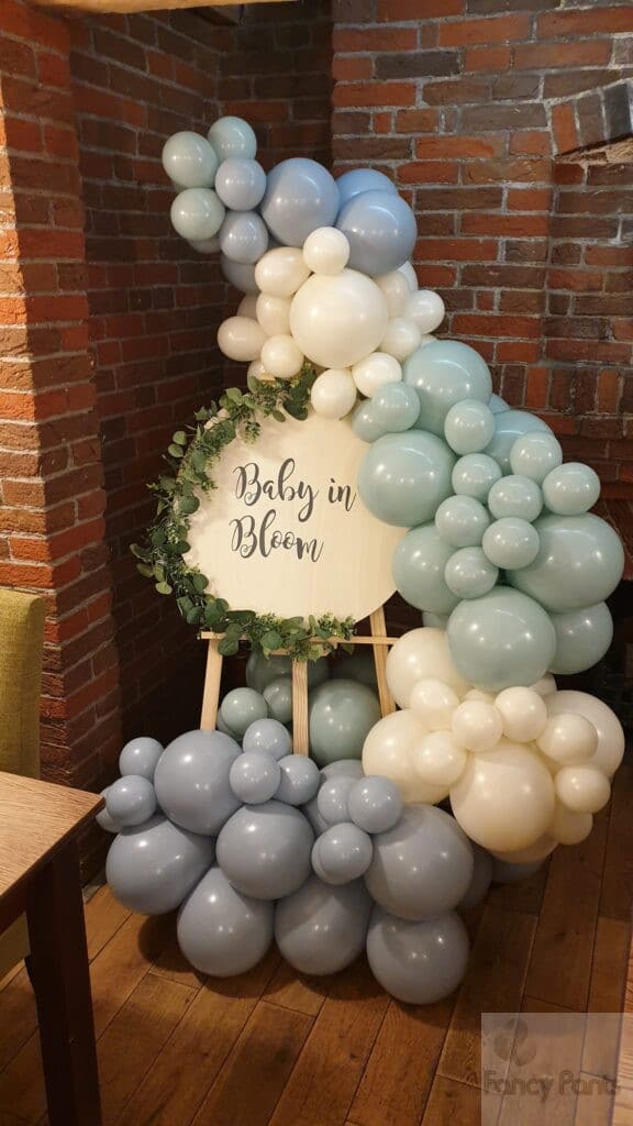 Easel board for baby showers & christenings. Welcome to your events