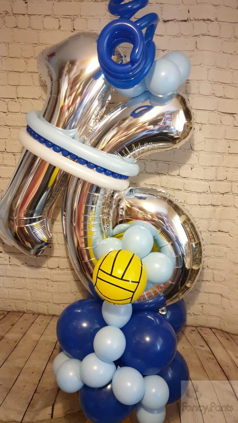 Young adult Number Stack Balloon Displays