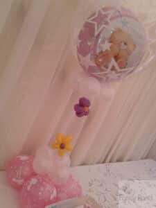 Bubble balloons for baby showers and christenings
