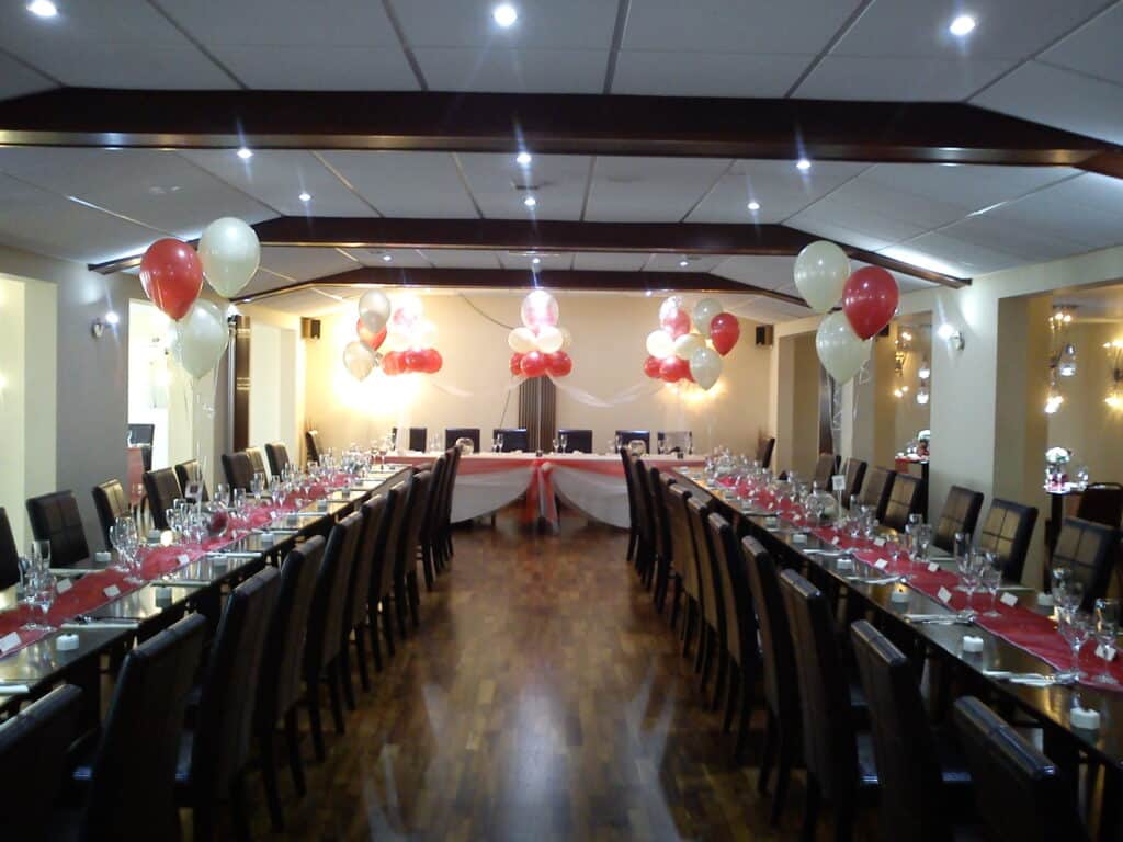 Classic cloud nine style balloon decor suitable for all events